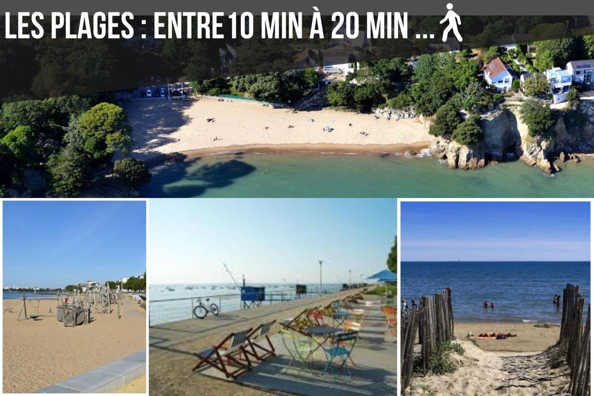 La Deferlante - Hyper Centre - Parking Prive - 300 M Plage 圣纳泽尔 外观 照片