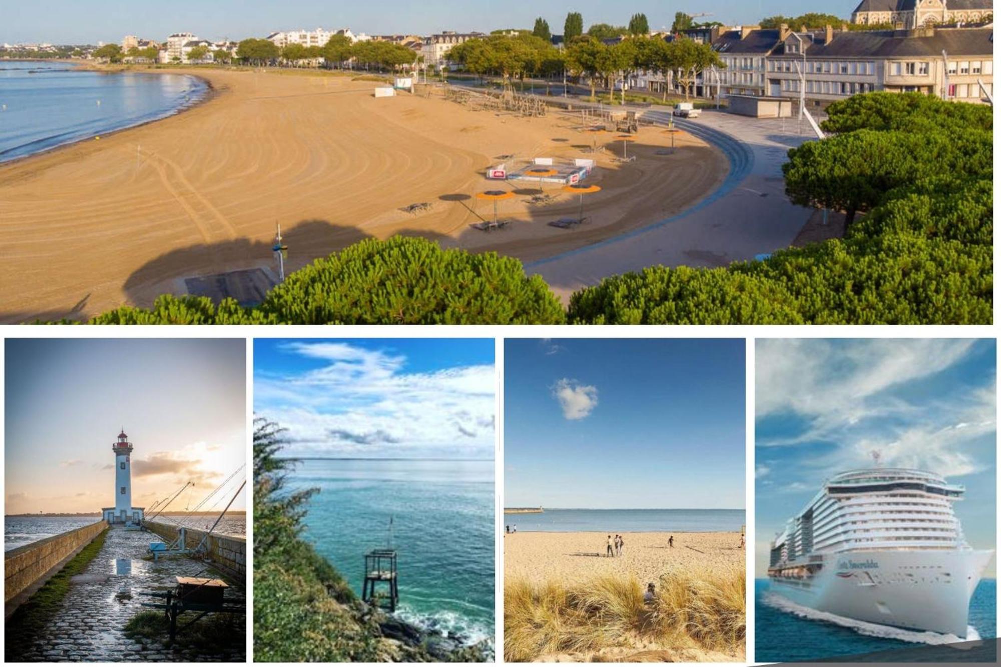 La Deferlante - Hyper Centre - Parking Prive - 300 M Plage 圣纳泽尔 外观 照片