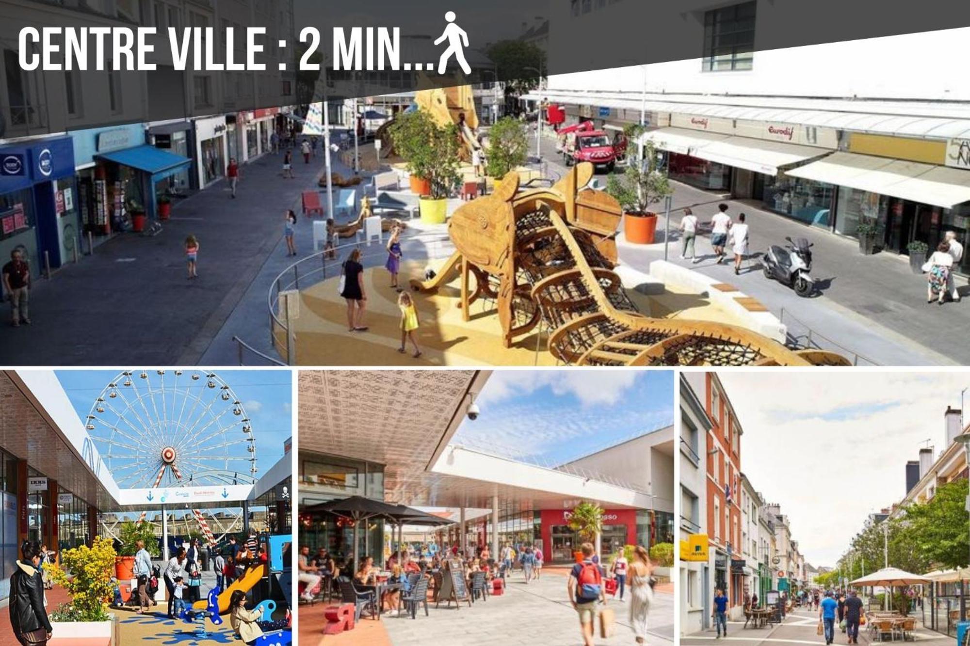 La Deferlante - Hyper Centre - Parking Prive - 300 M Plage 圣纳泽尔 外观 照片